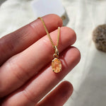 Oval Imperial Topaz Necklace