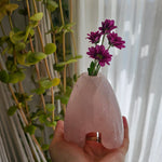 Rose Quartz Flower Holder/ Sculpture Body Crystal Vase (Copy)