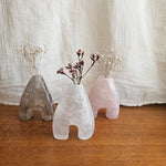 Rose Quartz Flower Holder/ Sculpture Body Crystal Vase (Copy)