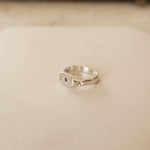 Amethyst & Peridot Star Ring