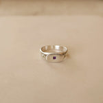 Amethyst & Peridot Star Ring