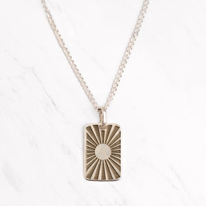 Sunburst Pendant|Solid Sterling Silver & Gold Vermeil 20mm