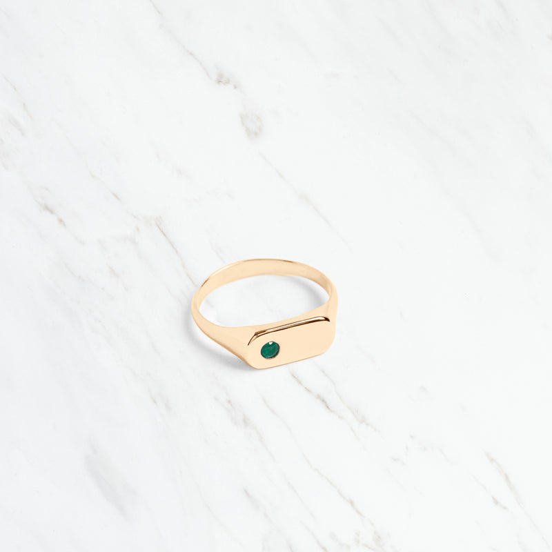 Star of the Sea Emerald Ring