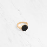 Onyx Wabi Signet Ring