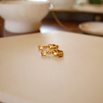 Hoops Mediam Carre Citrine