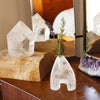 Clear Quartz Flower Holder/ Sculpture Body Crystal Vase