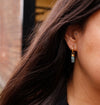 Crystal Hoops | Emerald
