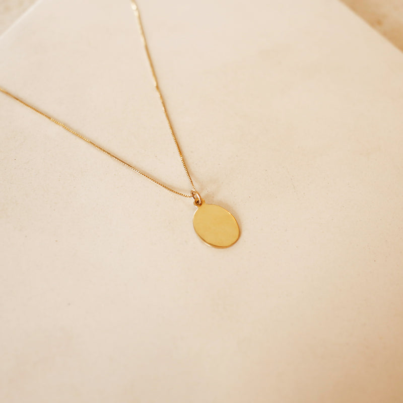 Oval Pendant Necklace