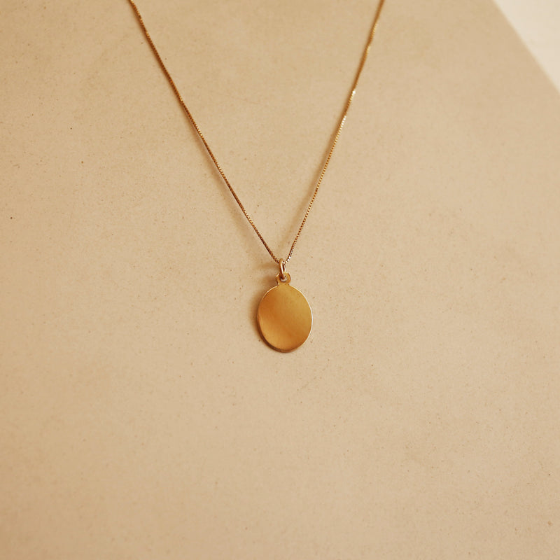 Oval Pendant Necklace