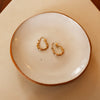 Bamboo Gold Hoop Earrings