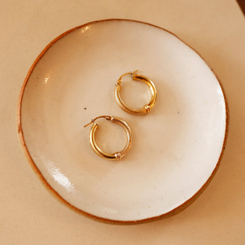Gold Creole Hoop Earrings