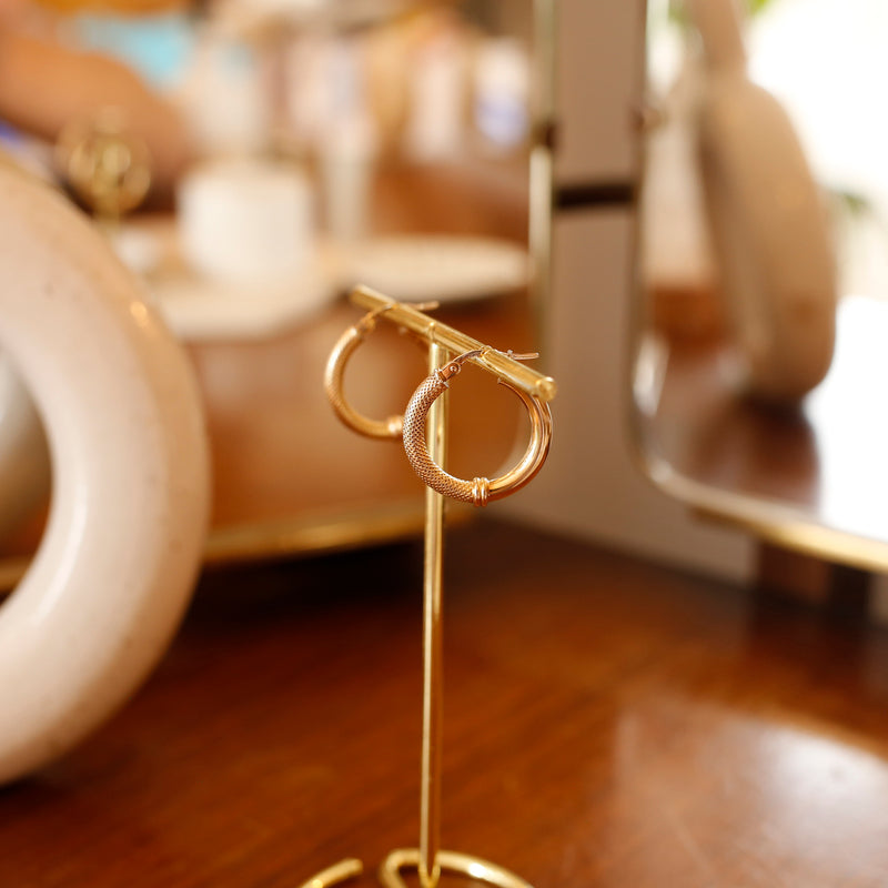 Gold Creole Hoop Earrings