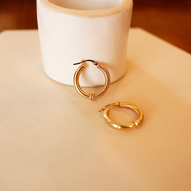Gold Creole Hoop Earrings