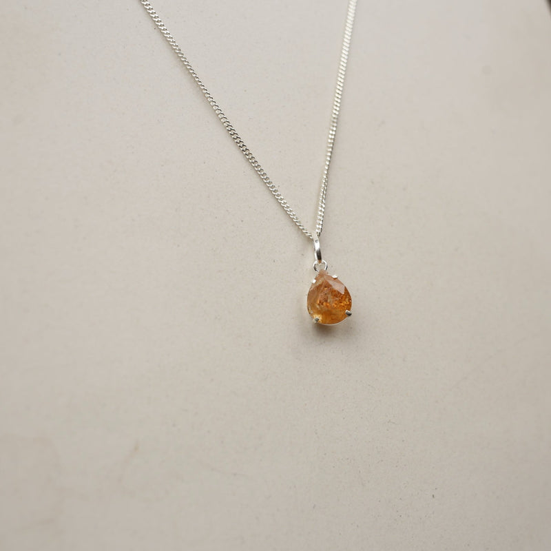 Imperial Topaz Tear Drop Pendant