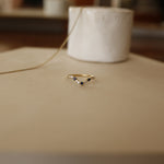 Wishbone Sapphire Stackable Ring