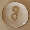 Italian Frosted Hoop Earrings