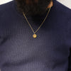 Twinkle Blue Sapphire Coin Necklace
