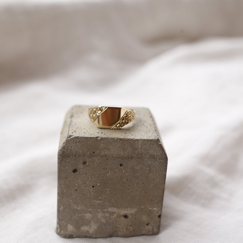 Signet Square Ring