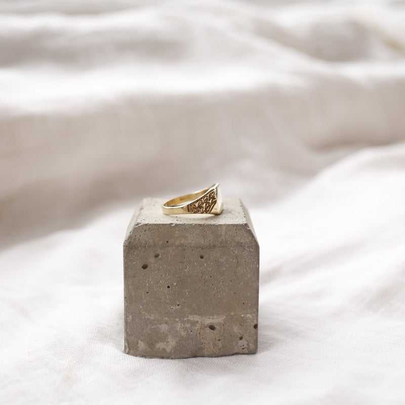 Signet Square Ring
