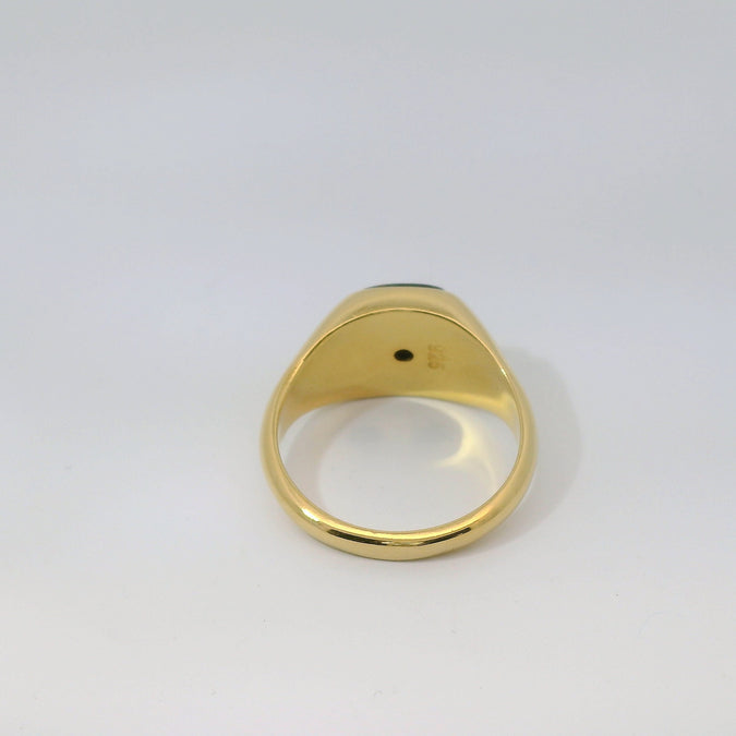 Engraving image for Hawk's Eye  | Signet Square Ring - back