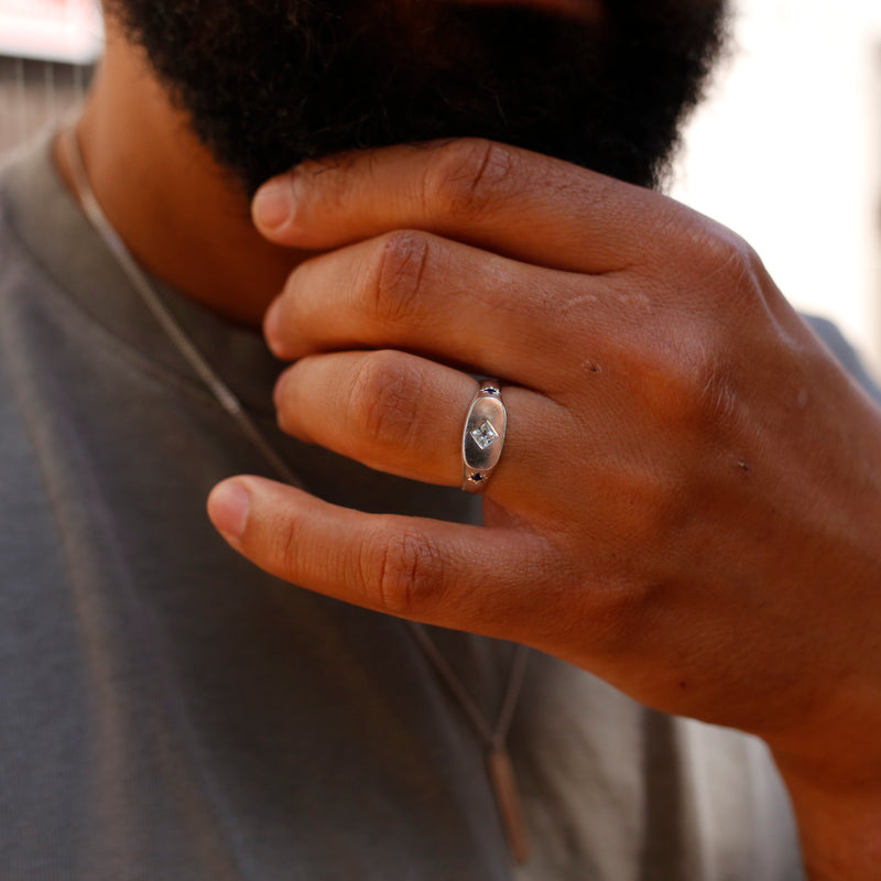 Aquamarine & Blue Sapphire Ring|Sea Lover
