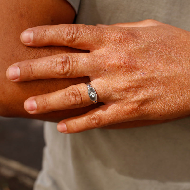 Aquamarine & Blue Sapphire Ring|Sea Lover