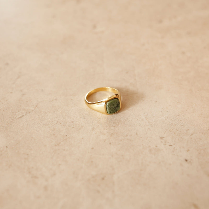 Jade | Signet Square Ring