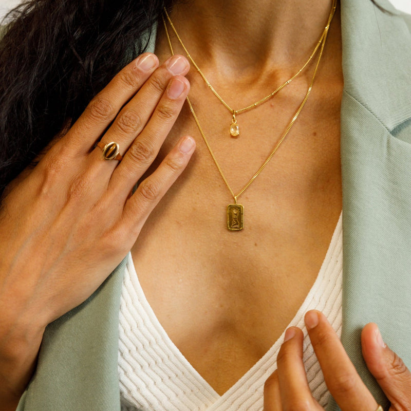 Tiger's Eye Signet Ring