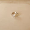 Fire Opal Star Signet Ring