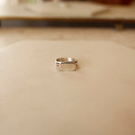 Fire Opal Star Signet Ring