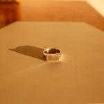 Fire Opal Star Signet Ring