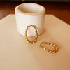 Twisted Croissant Hoop Earring