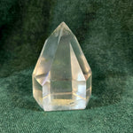 Genuine Clear Quartz Lamp With Moss inclusions