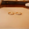 Opal & Diamond Hoop Earrings