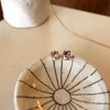 Lavender Amethyst Oval Stud Earrings