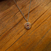 Trio Gemstone Coin Necklace