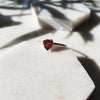Triangle Pink Tourmaline & Sterling Silver | Gold Vermeil Ring