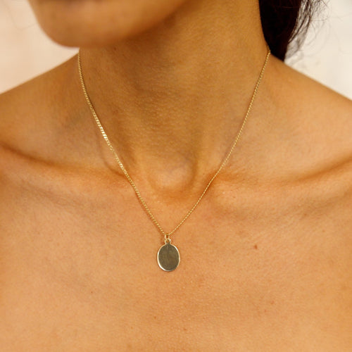Oval Pendant Necklace