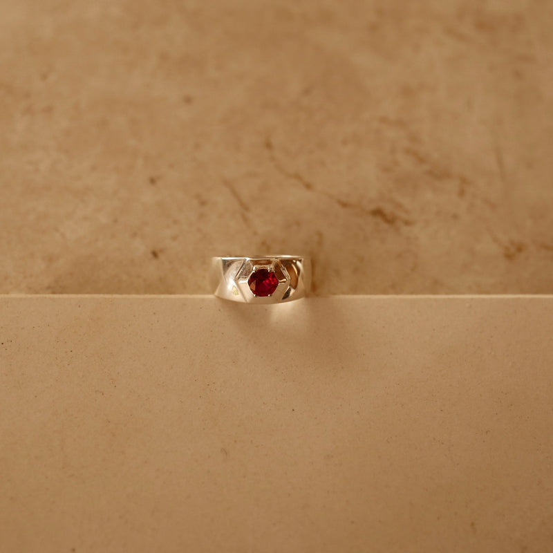 Alma Ruby Band Ring