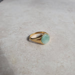 Emerald Signet Soul Ring