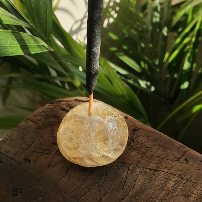 Citrine Crystal Incense Holder| Hand Made Incense