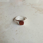 Red Jasper  | Signet Square Ring