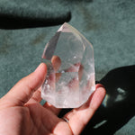 Natural Cracked| Clear Quartz Crystal With Moss Inclusions