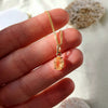 Oval Imperial Topaz | Raw Crystal Pendant