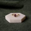 Amethyst Minimal Ring|Sterling Silver & Gold Vermeil