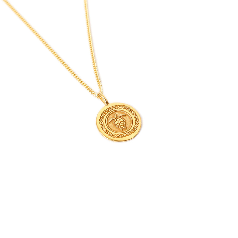 Sea Turtle Pendant|Solid Sterling Silver & Gold Vermeil