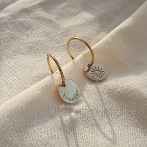 Breathe Coin Earrings