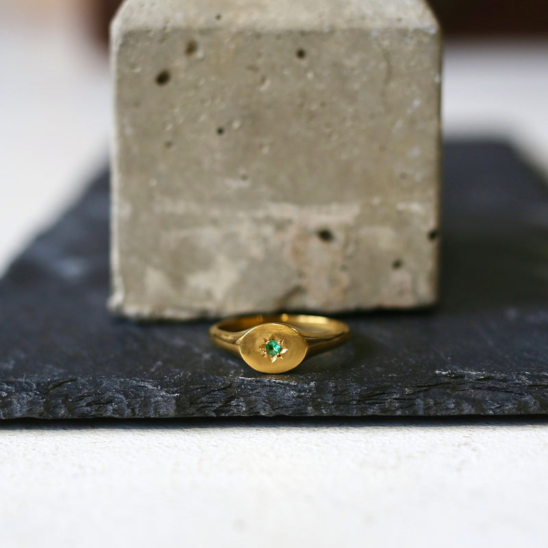 Fuji Star Emerald Ring