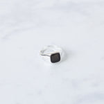 Obsidian | Signet Square Ring