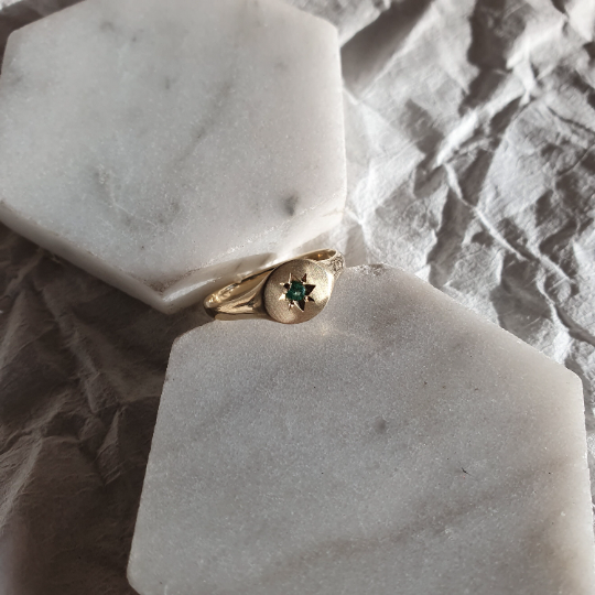 Small 2025 emerald ring
